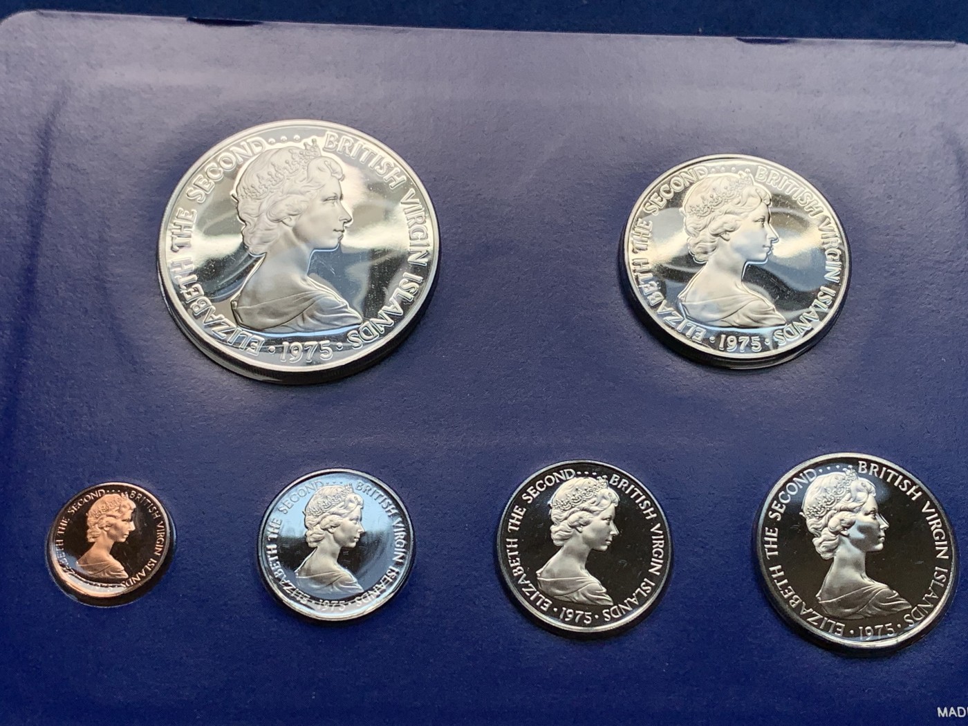 《竞宝斋》第198场-周日，周一 2场 (全场包邮) 原盒证书 维京群岛 1975年 鸟类 6枚套 富兰克林造币厂 精制纪念币 最大枚是银币