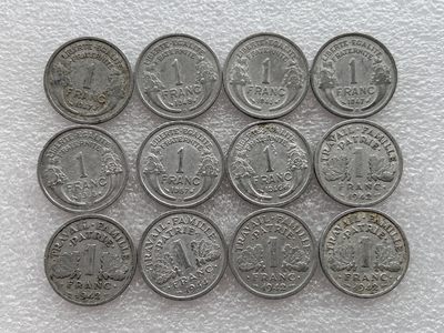 全场一元起拍 世界钱币散币场 第24期 法国1法郎