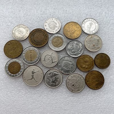 全场一元起拍 世界钱币散币场 第24期 游戏币 娱乐币