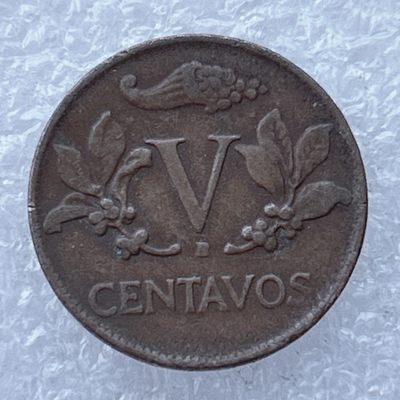 全场一元起拍 世界钱币散币场 第24期 哥伦比亚1945年自由帽5分铜币