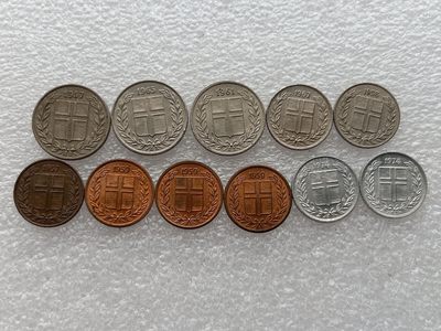 全场一元起拍 世界钱币散币场 第24期 冰岛