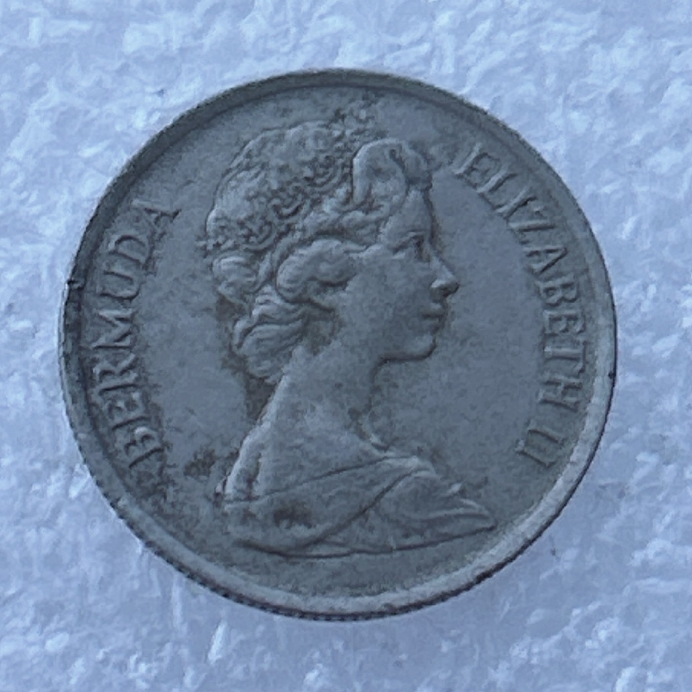 全场一元起拍 世界钱币散币场 第24期 百慕大1970年年10分硬币  伊丽莎白