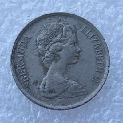 全场一元起拍 世界钱币散币场 第24期 百慕大1970年年10分硬币  伊丽莎白
