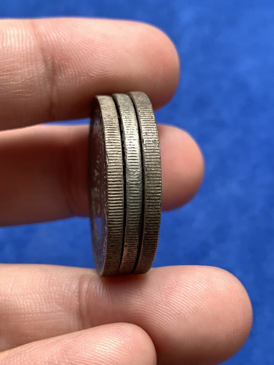 《竞宝斋》第198场-周日，周一 2场 (全场包邮) 3枚一组 法属印支1946年坐洋50分镍币