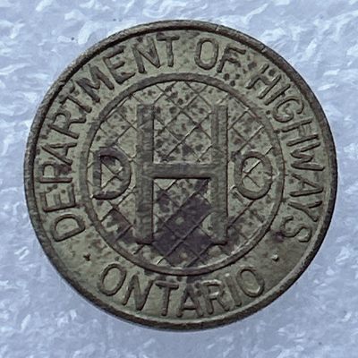 全场一元起拍 世界钱币散币场 第24期 加拿大.安大略省高速公路铜质纪念章