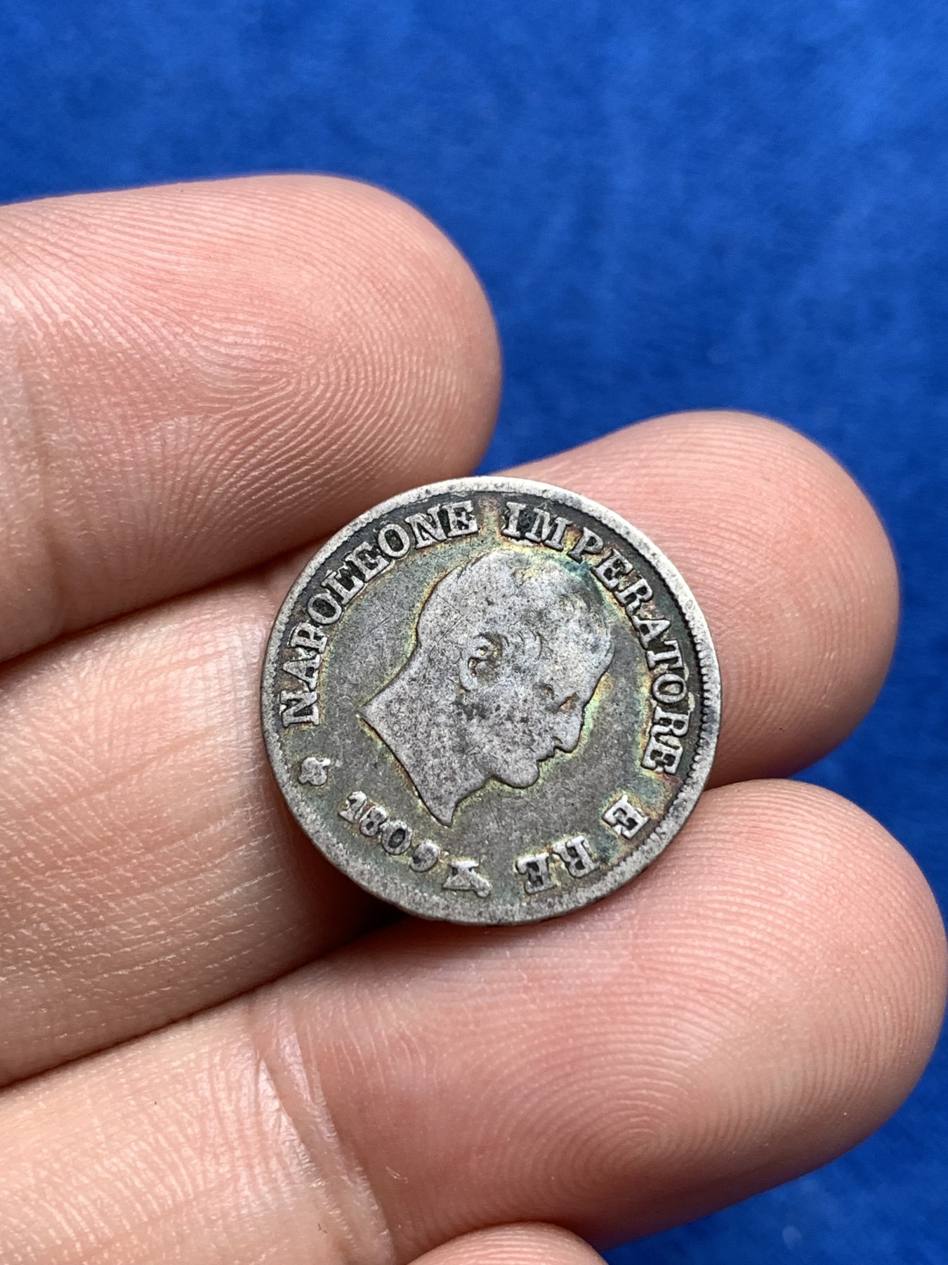 《竞宝斋》第198场-周日，周一 2场 (全场包邮) 法占意大利拿破仑一世M厂10生丁银币