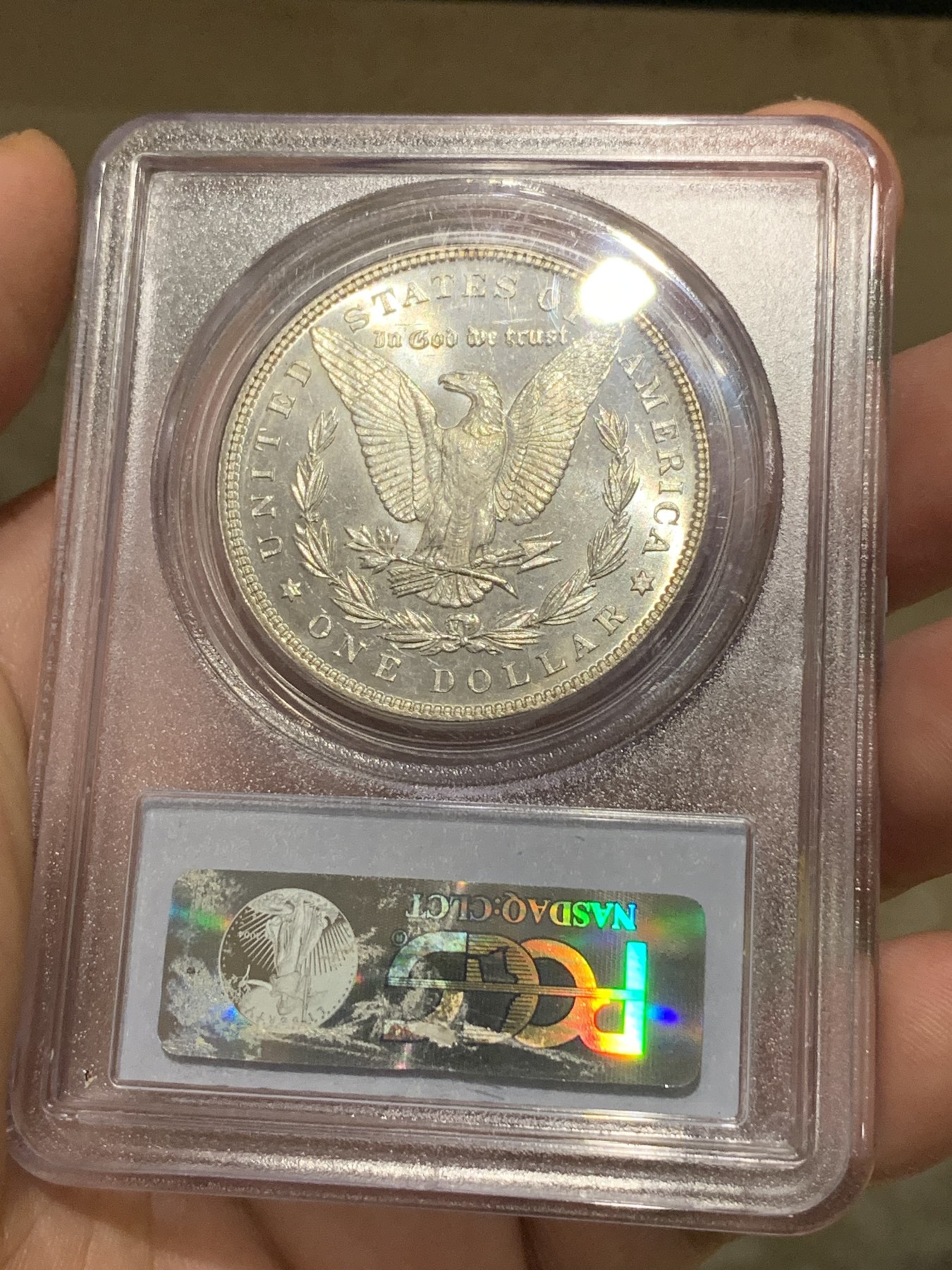 《竞宝斋》第198场-周日，周一 2场 (全场包邮) PCGS MS66 美国1885年摩根银元 高分好品