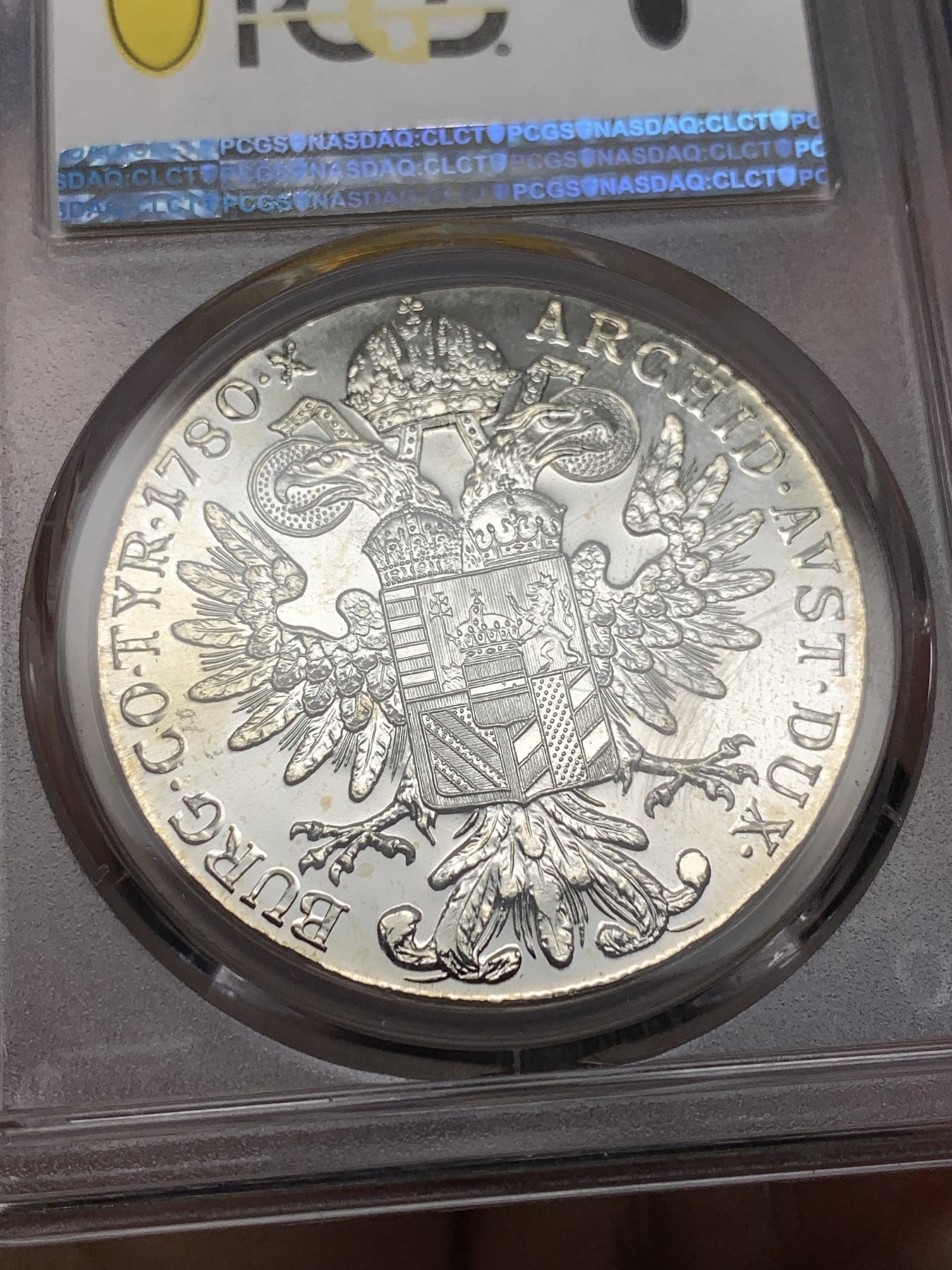 《竞宝斋》第198场-周日，周一 2场 (全场包邮) PCGS-MS64 奥地利 1780后铸版泰勒银币