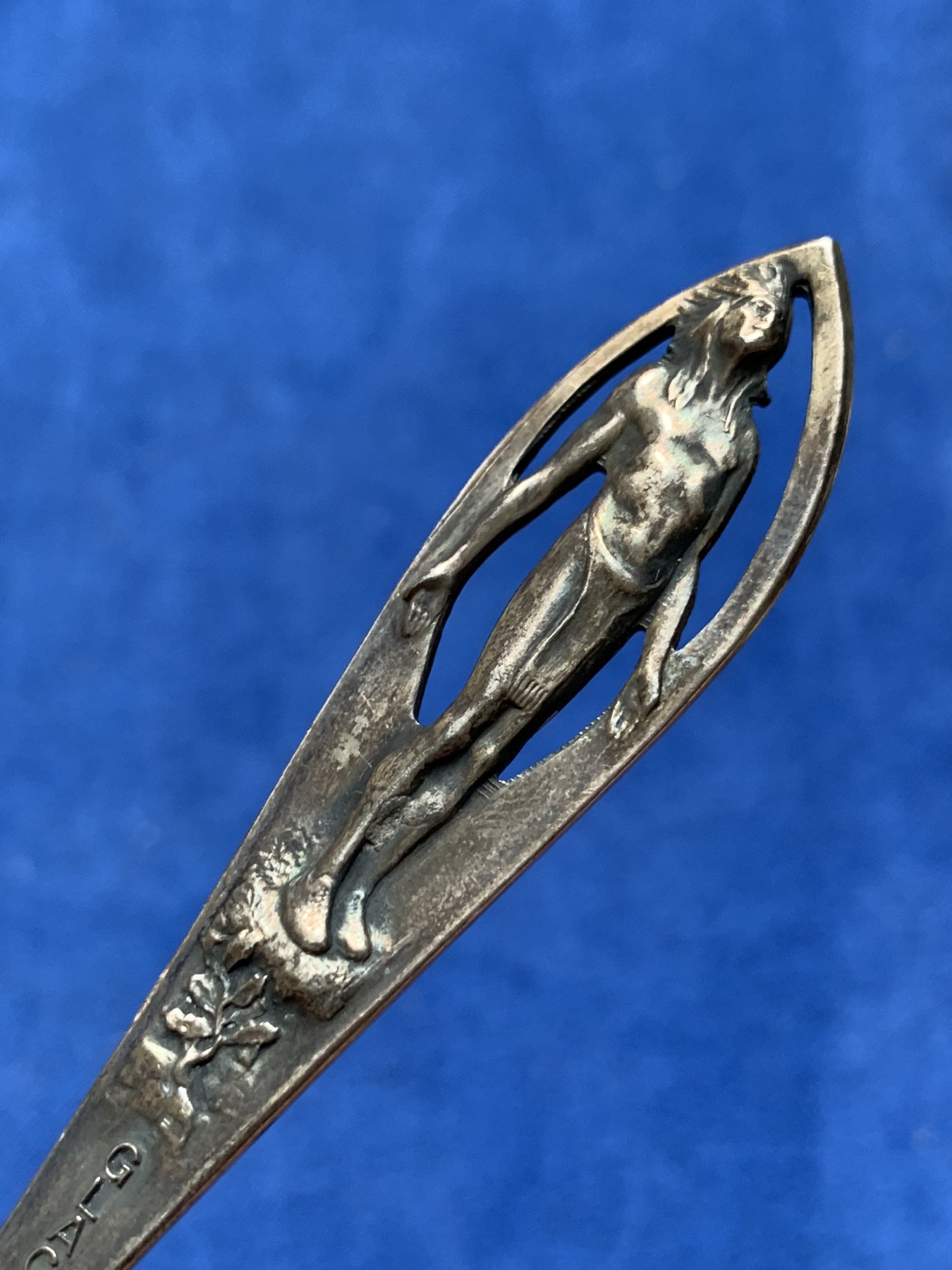 《竞宝斋》第198场-周日，周一 2场 (全场包邮) 印第安酋长925银勺 14cm 17g