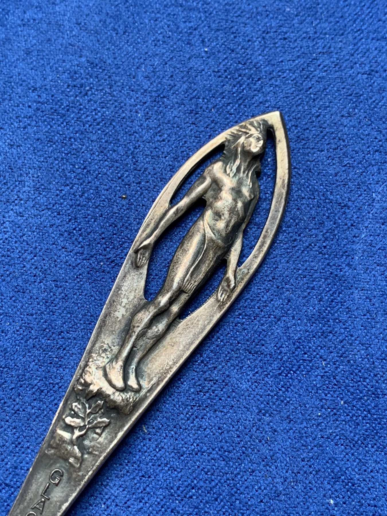 《竞宝斋》第198场-周日，周一 2场 (全场包邮) 印第安酋长925银勺 14cm 17g