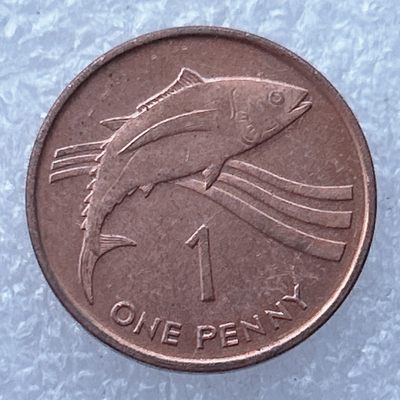 全场一元起拍 世界钱币散币场 第24期 圣赫勒拿和阿森松1便士硬币 1997年版 流放拿破仑的地方