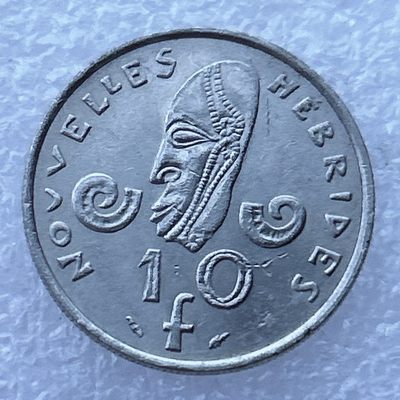 全场一元起拍 世界钱币散币场 第24期 - 新赫布里底1977年10法郎