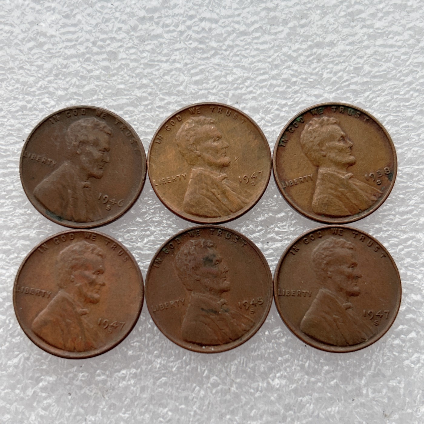 全场一元起拍 世界钱币散币场 第24期 美国1美分 麦穗版