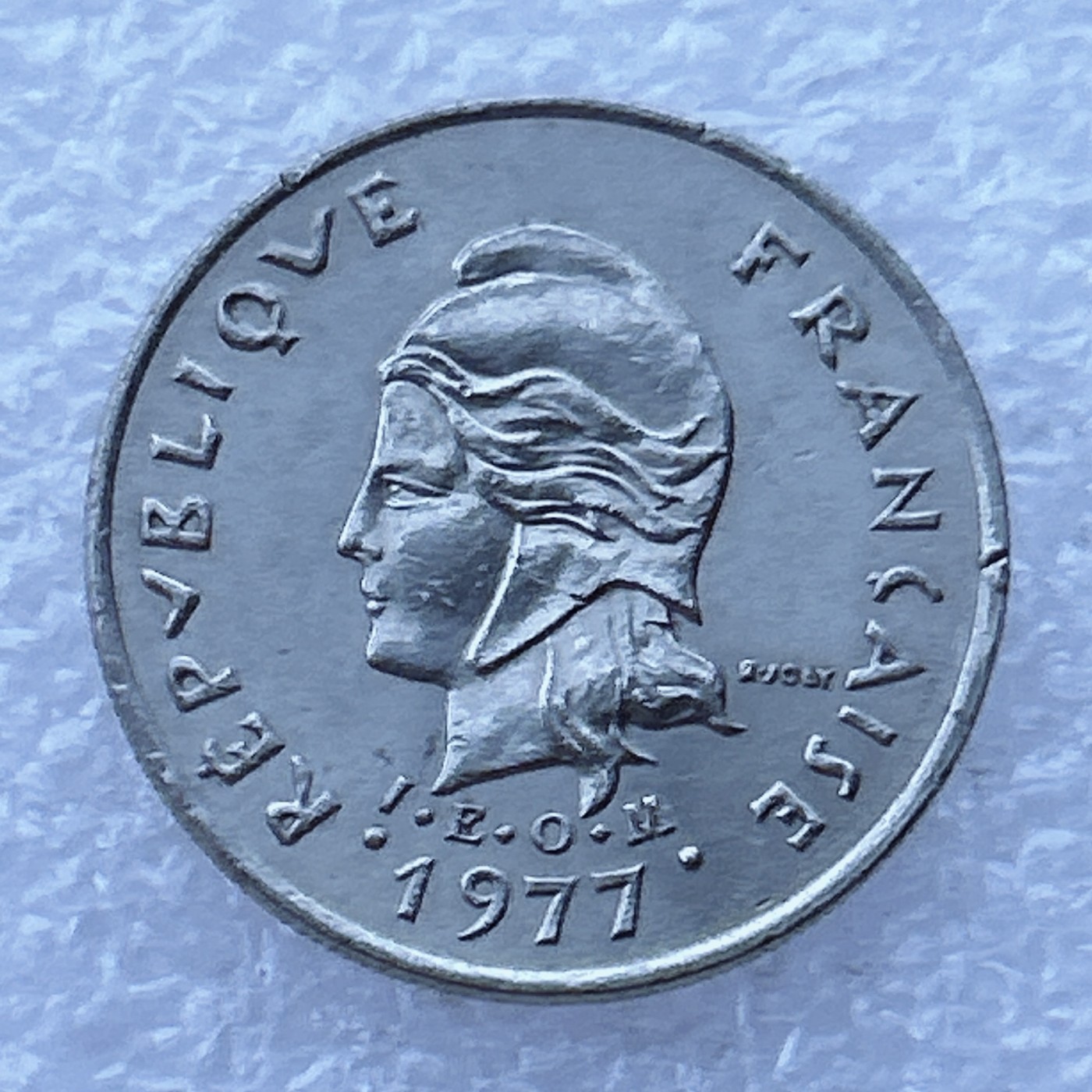 全场一元起拍 世界钱币散币场 第24期 新赫布里底1977年10法郎