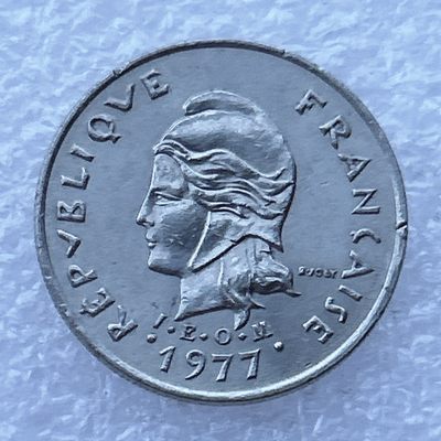 全场一元起拍 世界钱币散币场 第24期 新赫布里底1977年10法郎