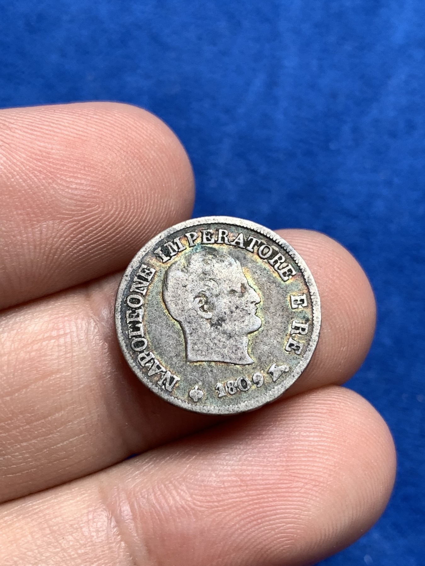 《竞宝斋》第198场-周日，周一 2场 (全场包邮) 法占意大利拿破仑一世M厂10生丁银币