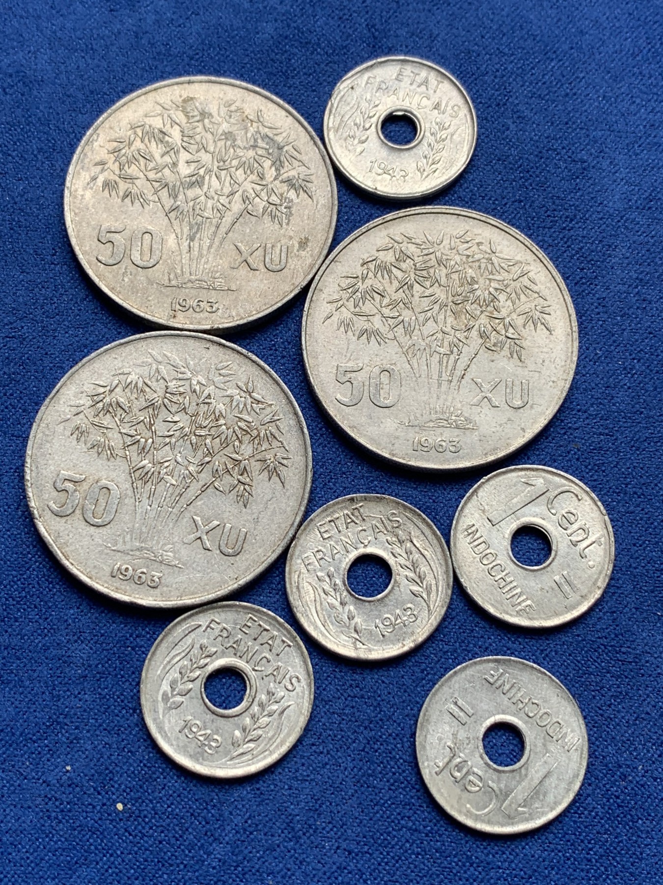 《竞宝斋》第198场-周日，周一 2场 (全场包邮) 8枚一组 越南铝币