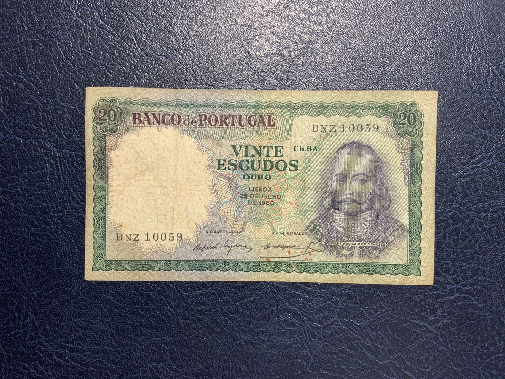 收藏联盟Quantum Auction 第290期拍卖  葡萄牙1960年20埃斯库多 品相如图