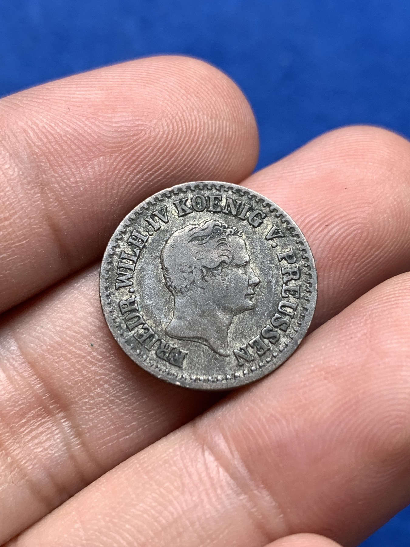 《竞宝斋》第198场-周日，周一 2场 (全场包邮) 德国普鲁士 1841年 1格罗申 银币