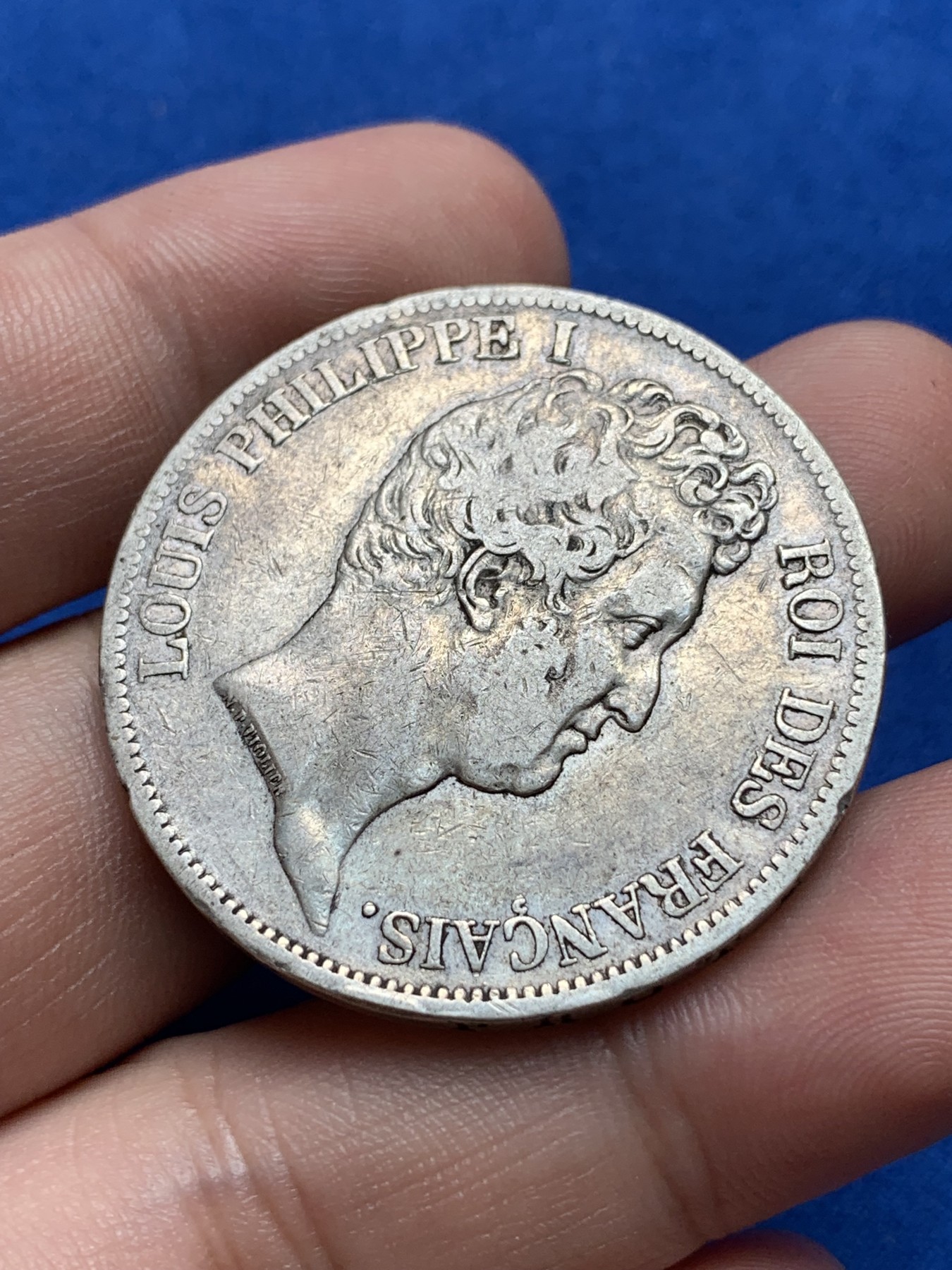 《竞宝斋》第198场-周日，周一 2场 (全场包邮) 法国路易菲利普小头版1830w厂5法郎银币