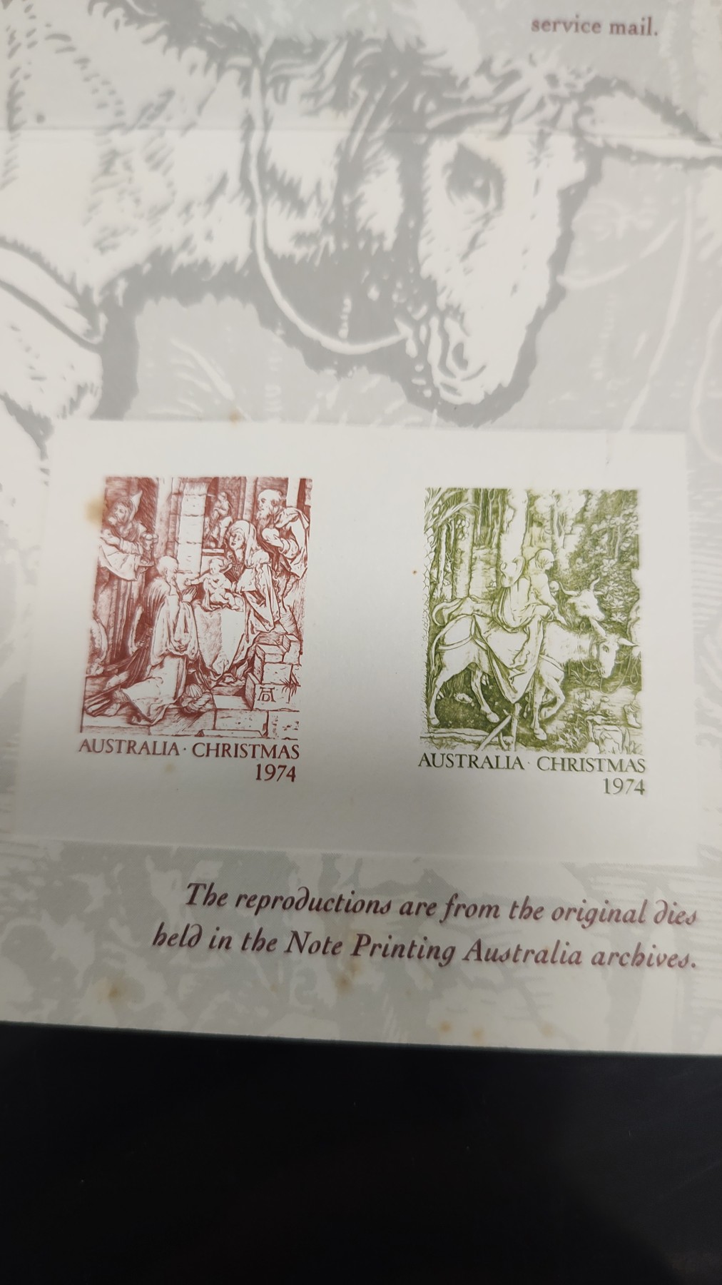 一月邮币社第二期拍卖国际邮票专场 澳大利亚1993年雕版样邮卡