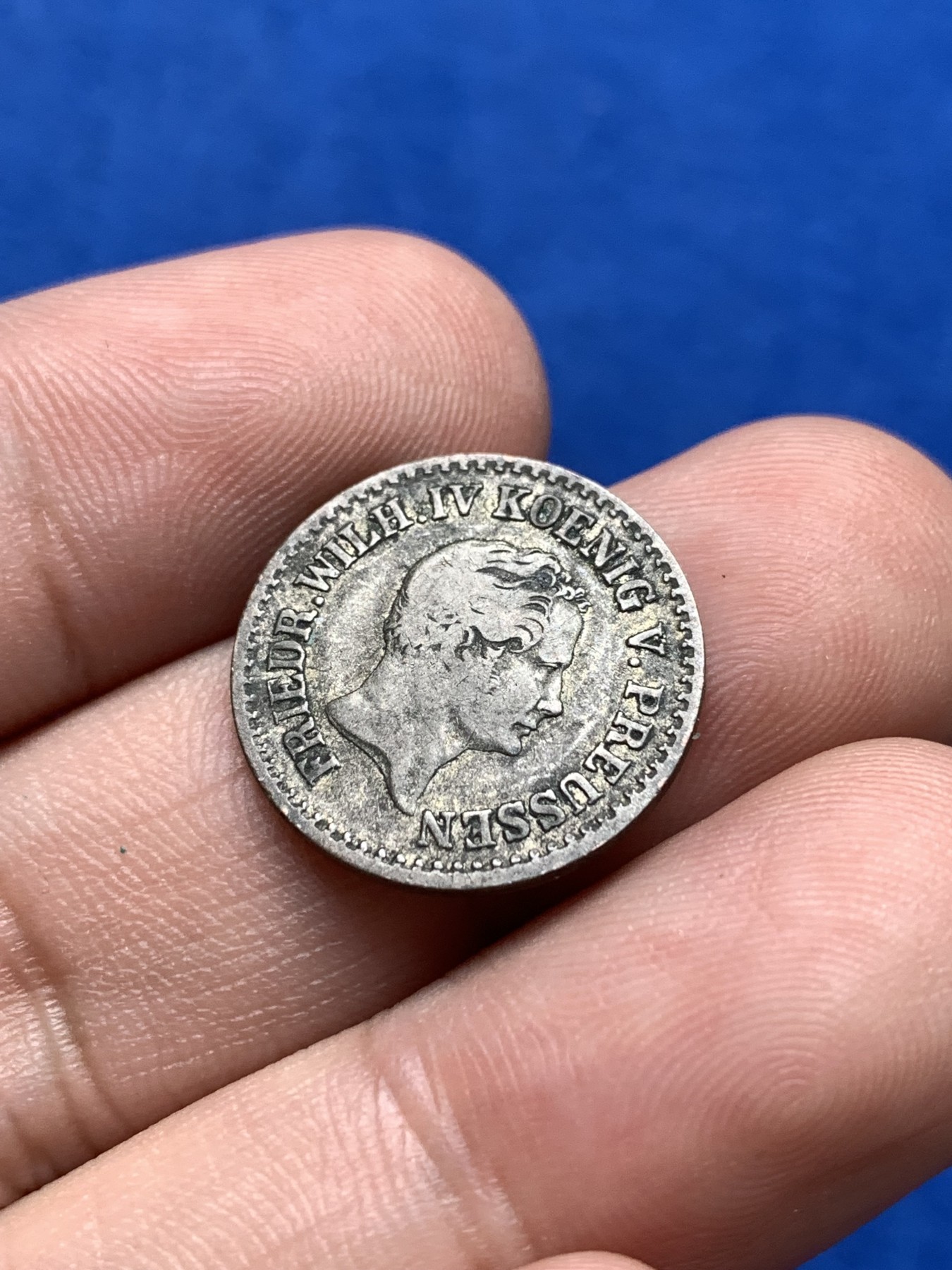 《竞宝斋》第198场-周日，周一 2场 (全场包邮) 德国普鲁士 1841年 1格罗申 银币