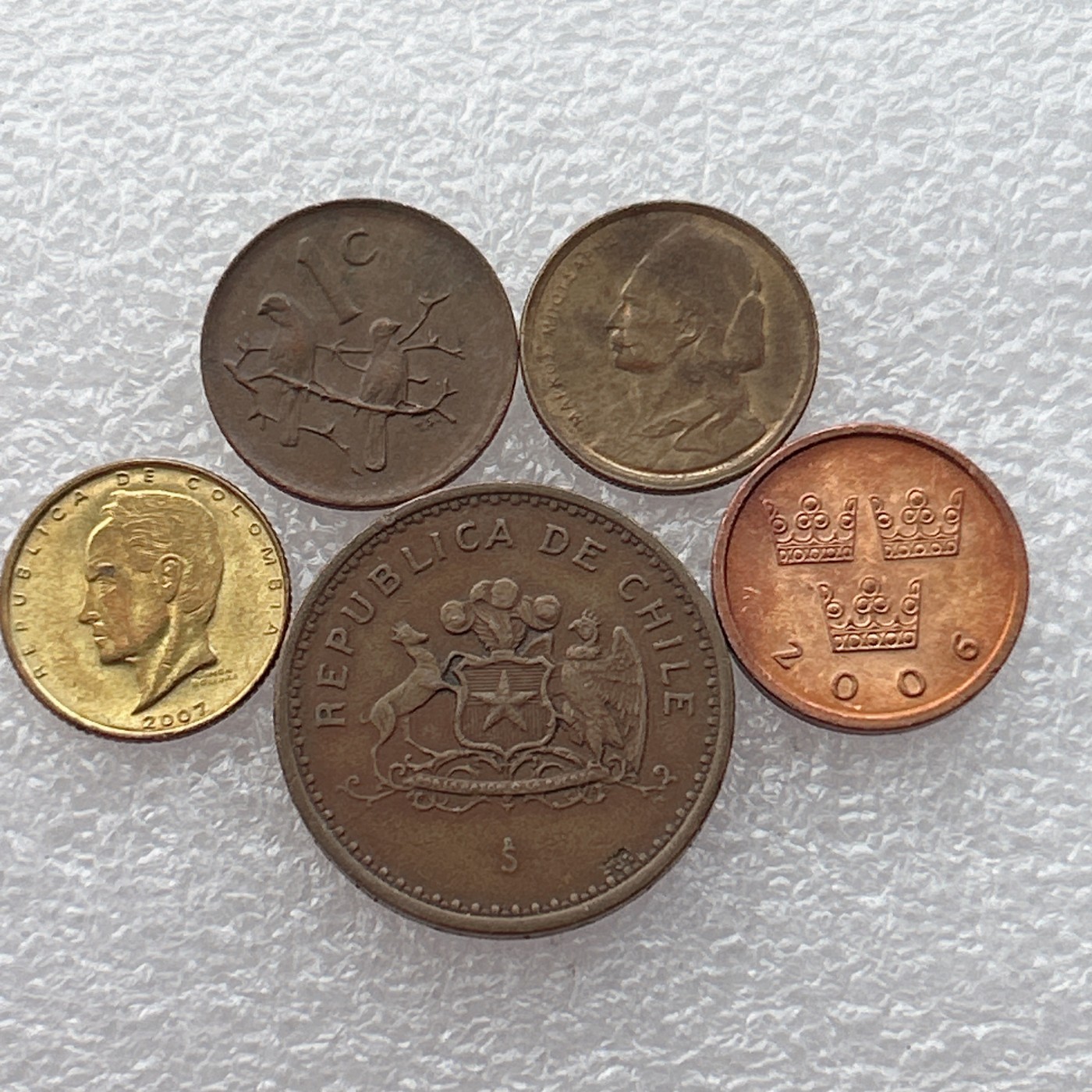 全场一元起拍 世界钱币散币场 第24期 散币5枚