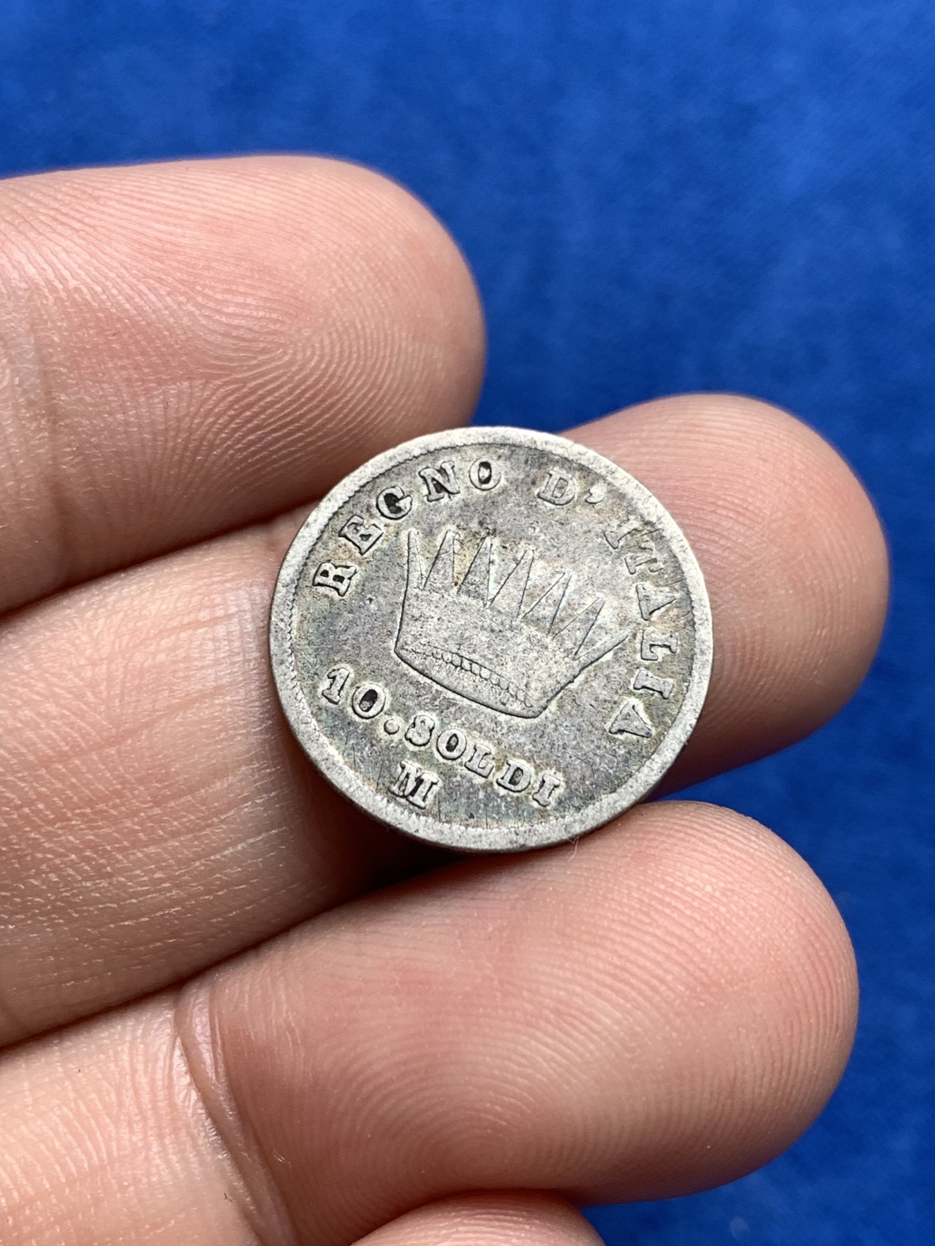 《竞宝斋》第198场-周日，周一 2场 (全场包邮) 法占意大利拿破仑一世M厂10生丁银币