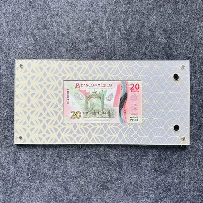 105th 🐰 ¥¥ 美洲钞（含靓号和阿鲁巴100样票和墨西哥500AA） - 2021年1月6日，20比索亚克力，纪念钞，首发日期，AA首发冠（AA0004810）