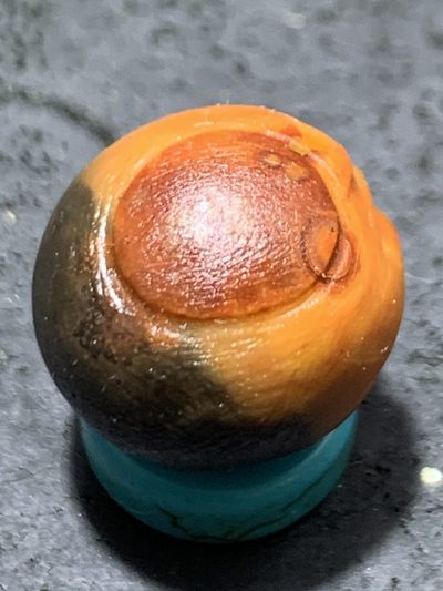 精美亚光冰飘战国红玛瑙手工俏色巧雕惊声尖叫死神随形珠一颗！ 精美亚光冰飘战国红玛瑙手工俏色巧雕惊声尖叫死神随形珠一颗！