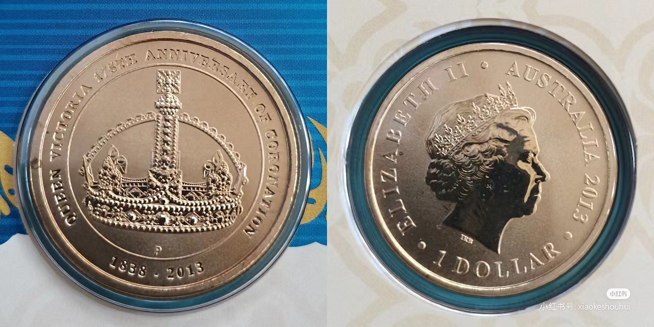澳大利亚 2013年 女王加冕60周年 1元纪念币 邮币封 全2枚 品相如图 邮费自理 澳大利亚 2013年 女王加冕60周年 1元纪念币 邮币封 全2枚 品相如图 邮费自理