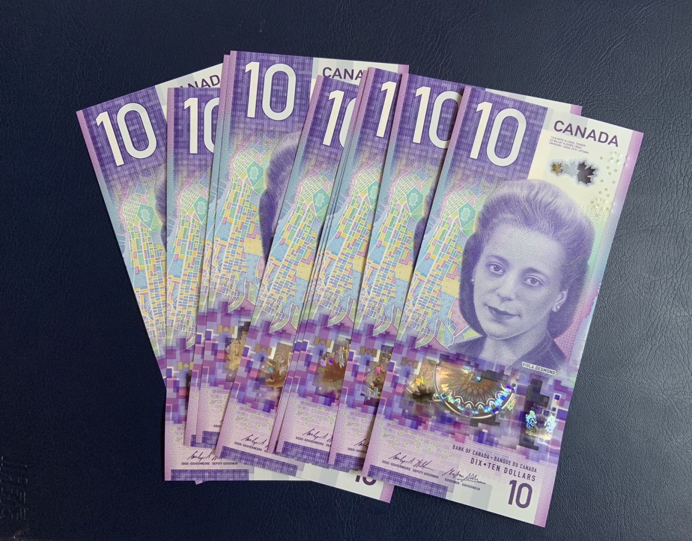 收藏联盟Quantum Auction 第290期拍卖  加拿大2018年10元10张 品相全新UNC 号码无4