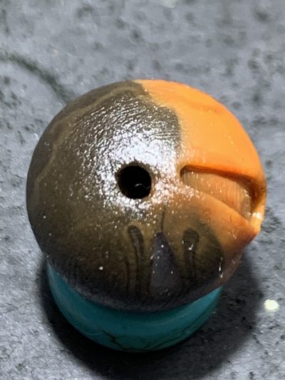 精美亚光冰飘战国红玛瑙手工俏色巧雕惊声尖叫死神随形珠一颗！ 精美亚光冰飘战国红玛瑙手工俏色巧雕惊声尖叫死神随形珠一颗！