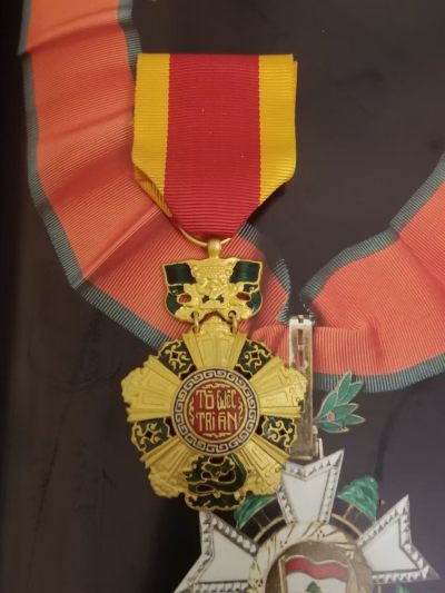 留里克勋赏制服交流拍卖第16期 - 越南共和国骑士级保国勋章 法造版本 厚镀金