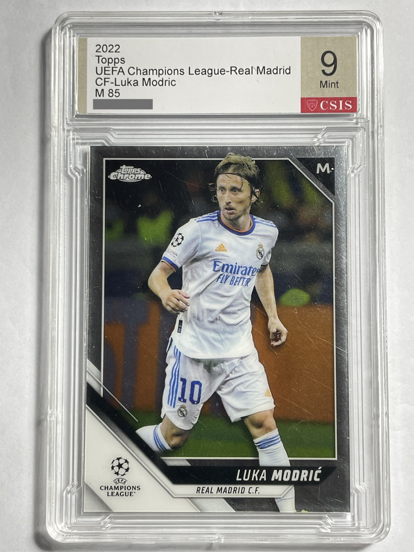 【德藏】·第4期 ·卡牌拍卖 -{ PTCG宝可梦，球星卡 } 全场包邮 2022 Topps 欧冠 皇家马德里 莫德里奇 CSIS 9