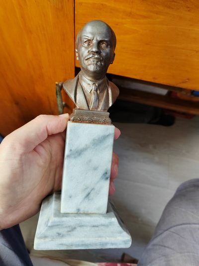 苏联列宁半身青铜雕像1955 - 苏联列宁半身青铜雕像1955