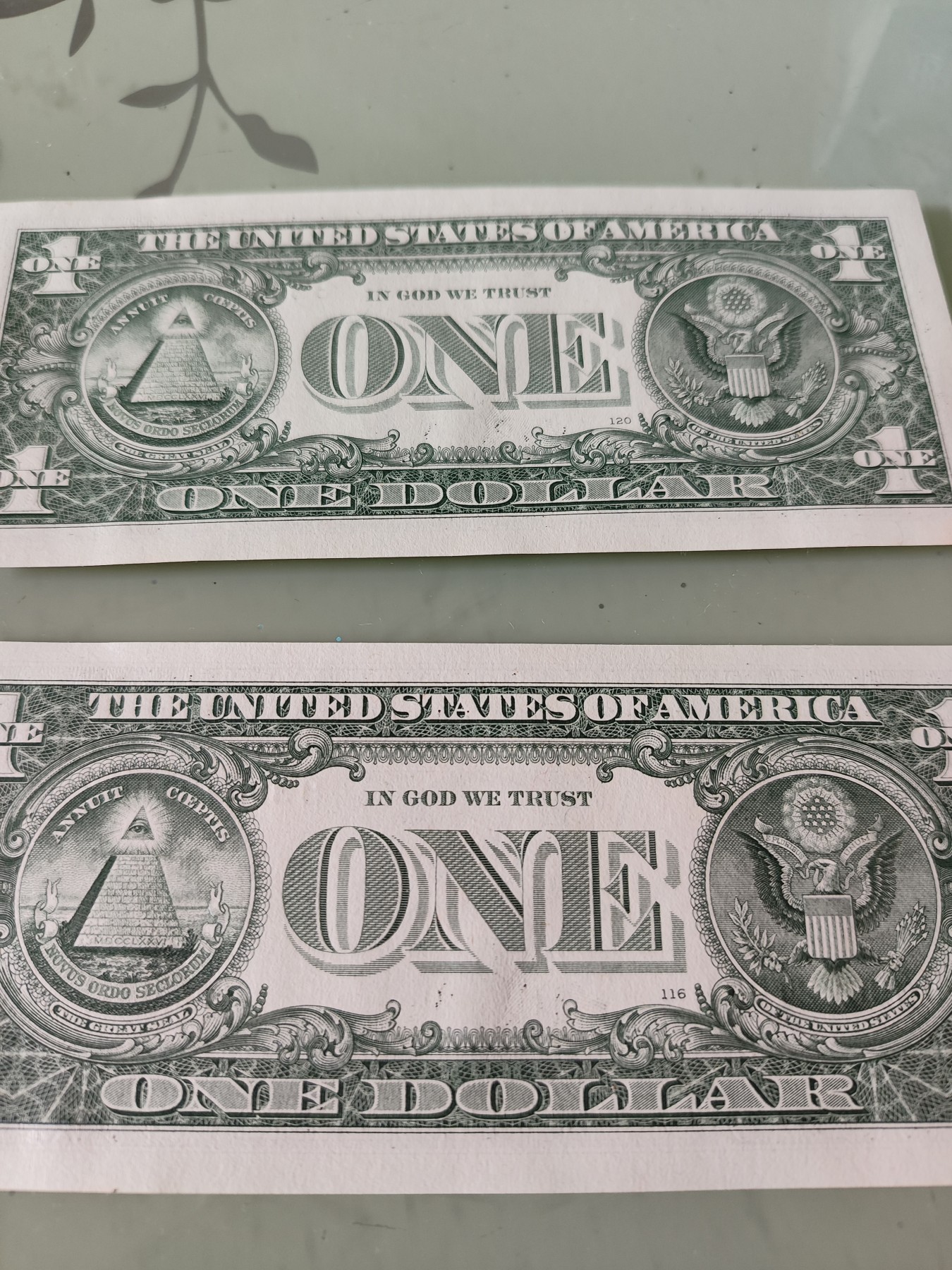 铜币 铜元 古钱币  银币 镍币 纸币 L9 如图  5张连号 美国2013年 B版 纸币 1圆纸钞