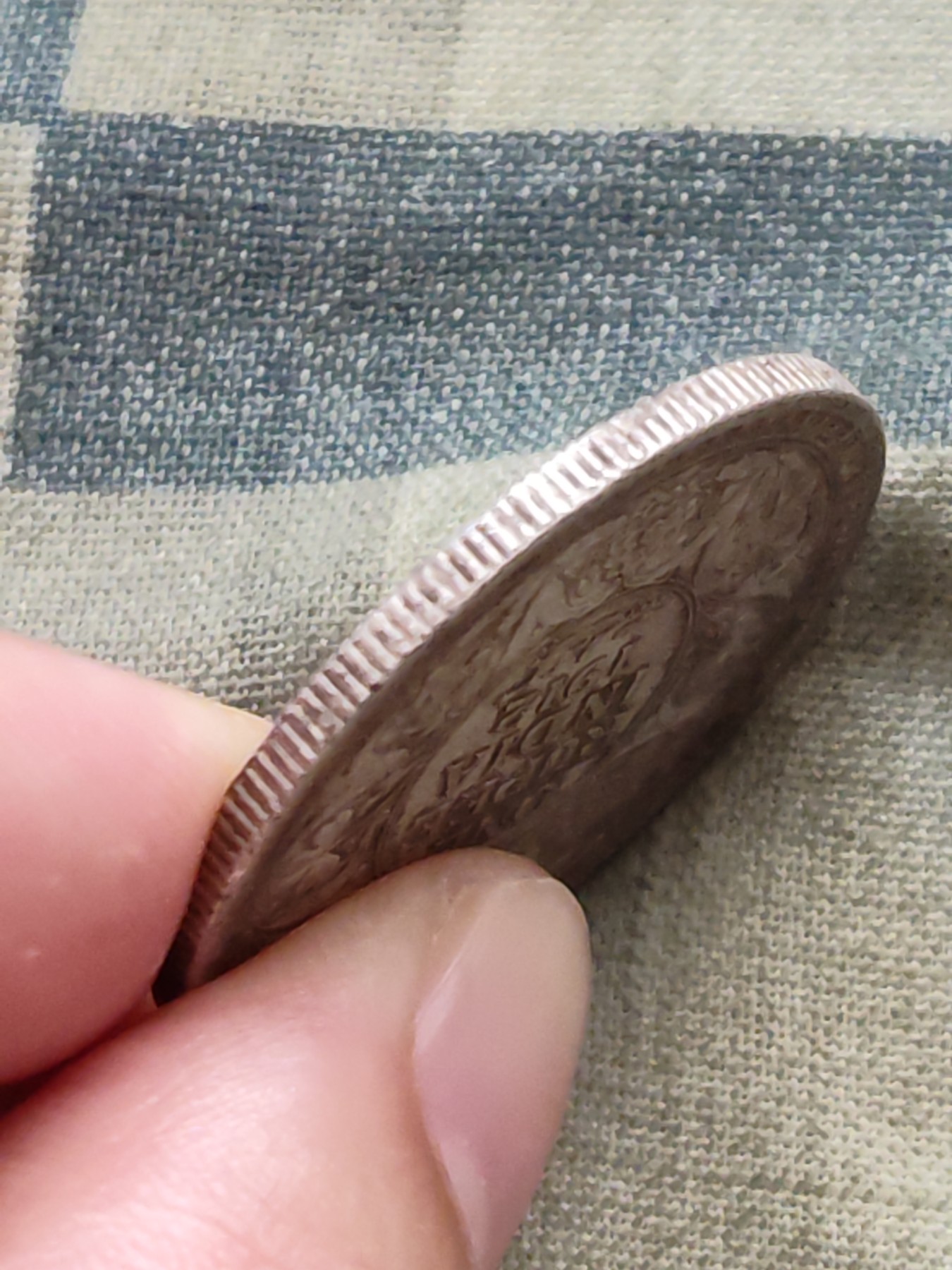 铜币 铜元 古钱币  银币 镍币 纸币 L10 如图  乔治五世 一卢比银币 1912年 30.79mm 11.66克 91.6%银