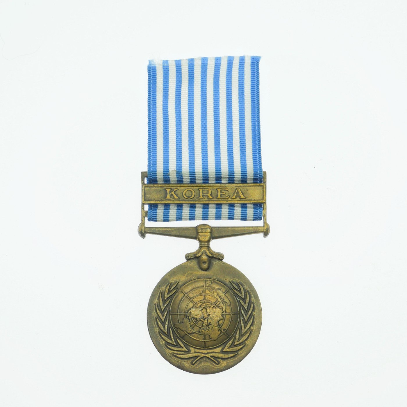 勋章奖章交易所9月23日拍卖 联合国韩战奖章，英文版实发边名