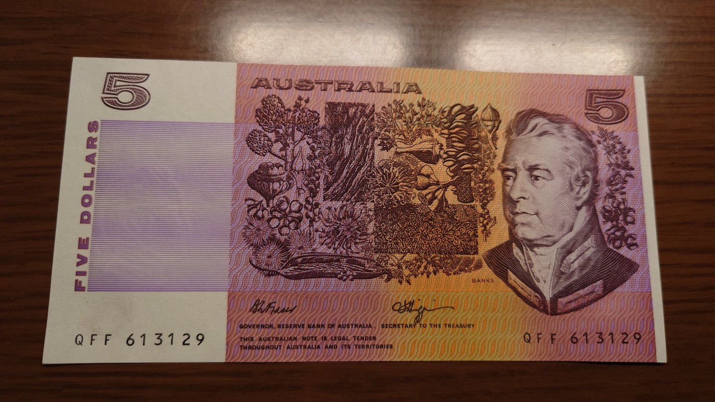 陆续更新【世界钱币】精选微拍第73期暨2023年第二十期 全新纸质裸钞低价起拍(第二场) 澳大利亚5元 全新绝品刀拆 全程无47尾号3129