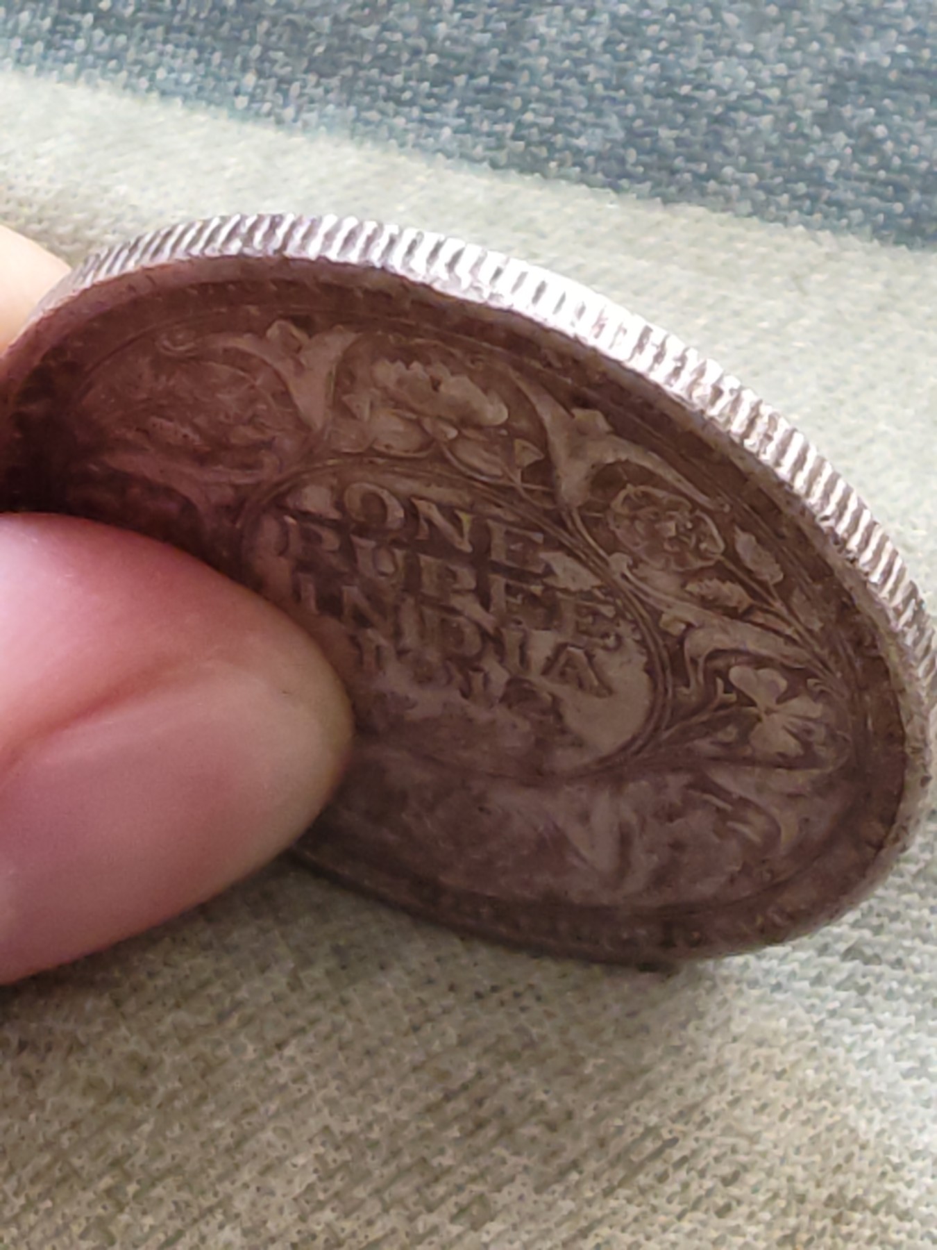 铜币 铜元 古钱币  银币 镍币 纸币 L10 如图  乔治五世 一卢比银币 1912年 30.79mm 11.66克 91.6%银