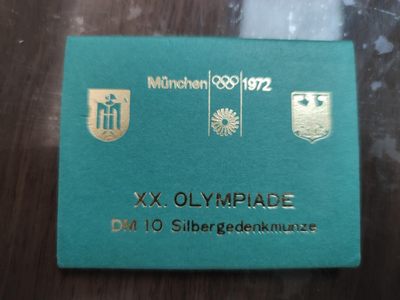 燕姐换藏第59拍 德国1972年慕尼黑奥运会纪念银币十马克两枚