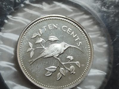 燕姐换藏第59拍 伯利兹1974年精制1分银币