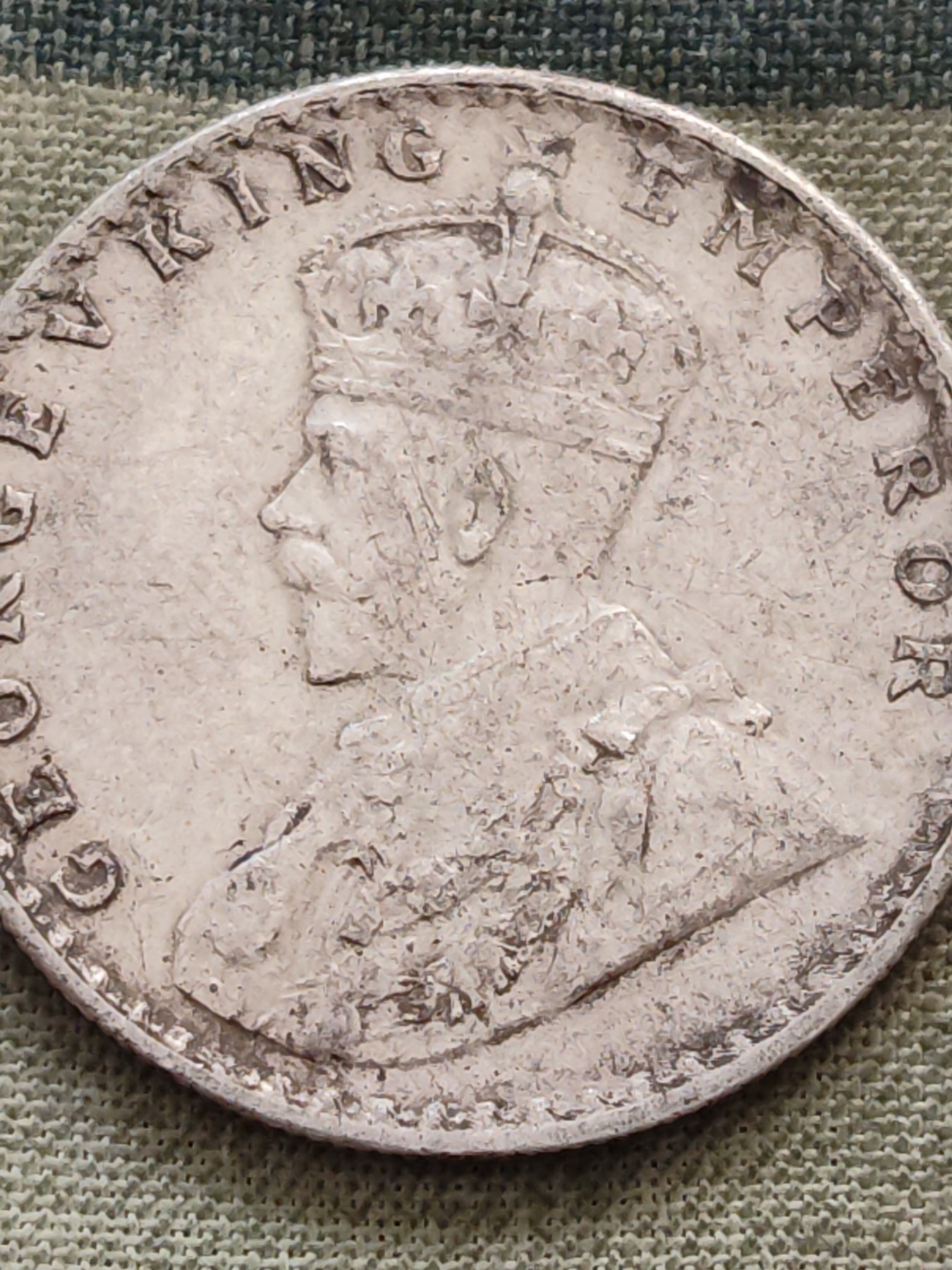 铜币 铜元 古钱币  银币 镍币 纸币 L10 如图  乔治五世 一卢比银币 1912年 30.79mm 11.66克 91.6%银