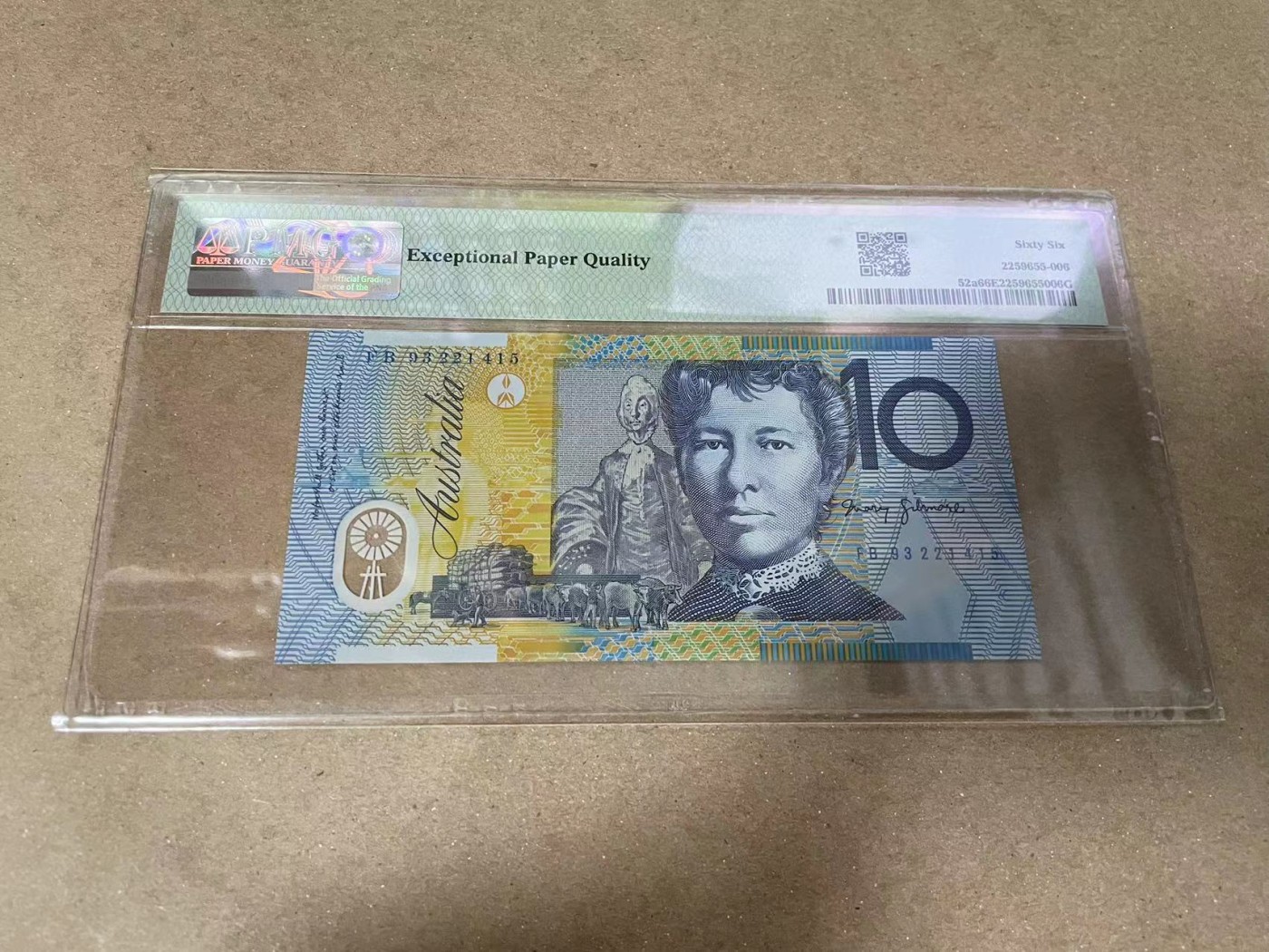 【Blue Auction】✨世界纸币精拍第373期【精】 澳大利亚 1993-94年10元 PMG66EPQ 