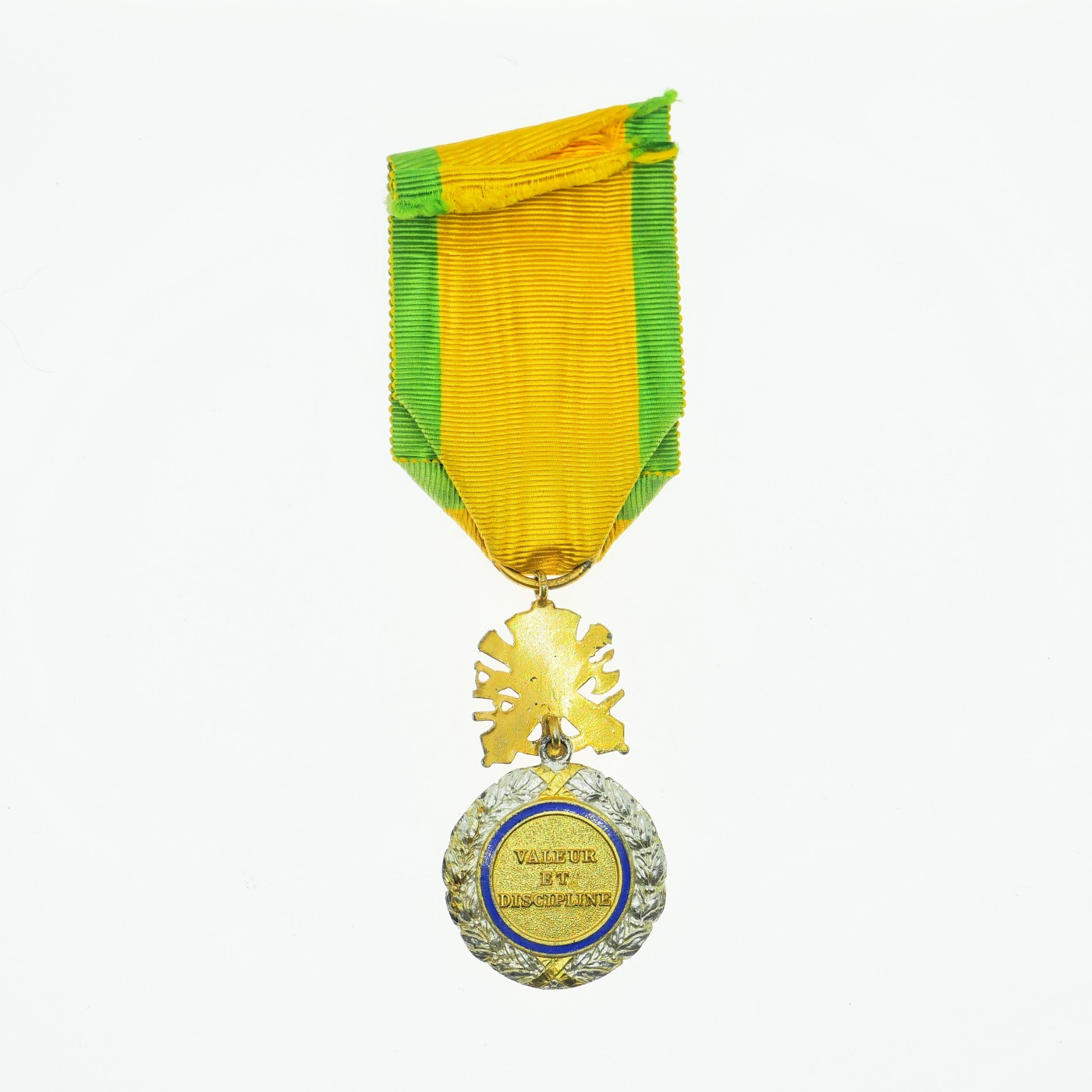 勋章奖章交易所9月23日拍卖 法国军事奖章，银质带标，四共版