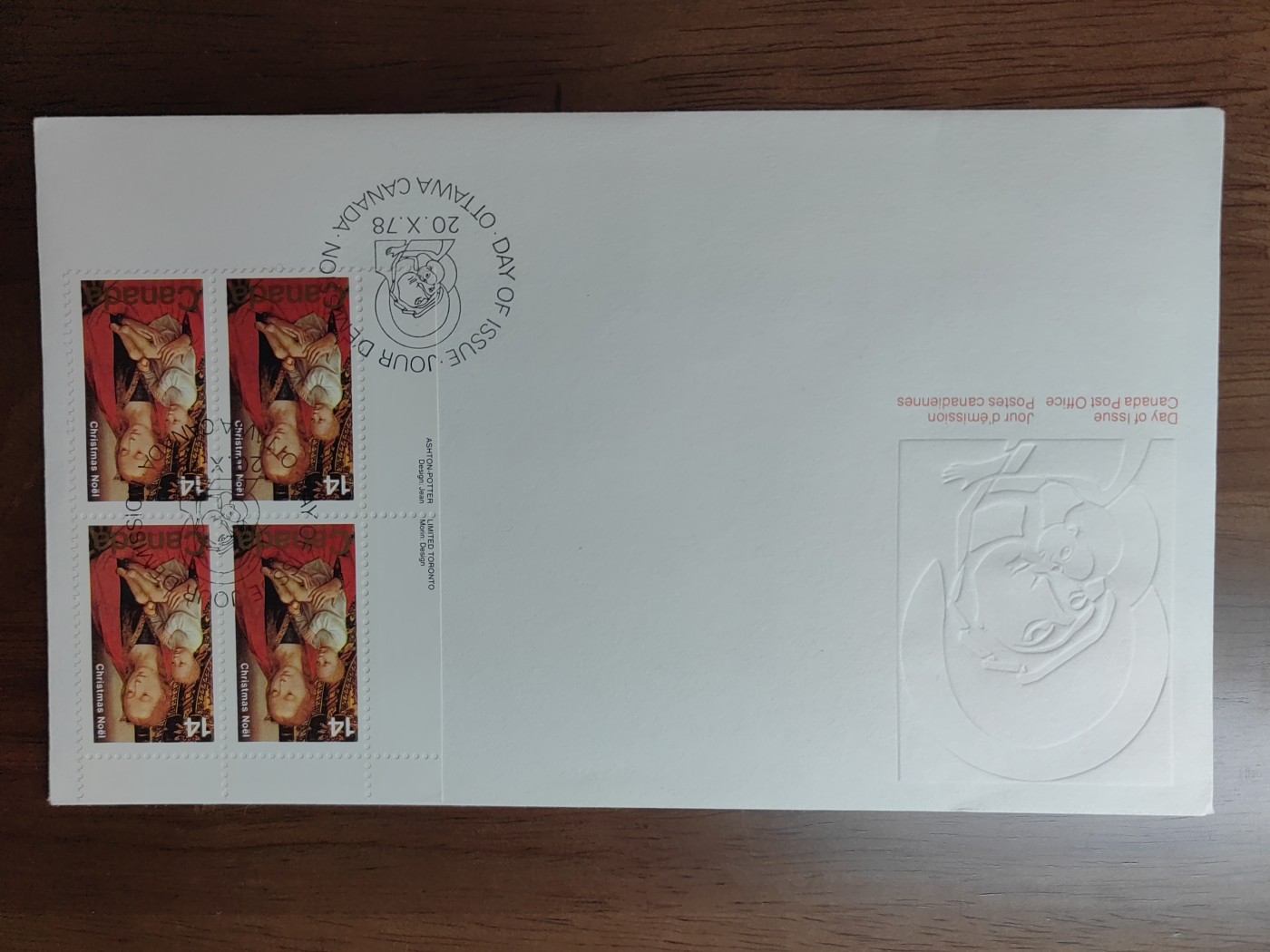 多国精美纪念封＆首日封第⑩场（0元起拍来捡漏） 加拿大1978名画梅姆林圣母子圣安东尼