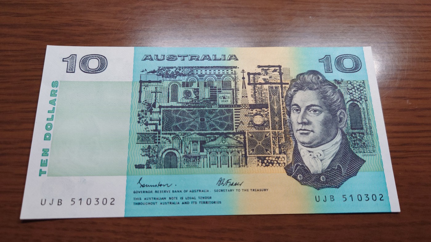 陆续更新【世界钱币】精选微拍第73期暨2023年第二十期 全新纸质裸钞低价起拍(第二场) 澳大利亚10元 全新绝品刀拆 全程无47尾号302