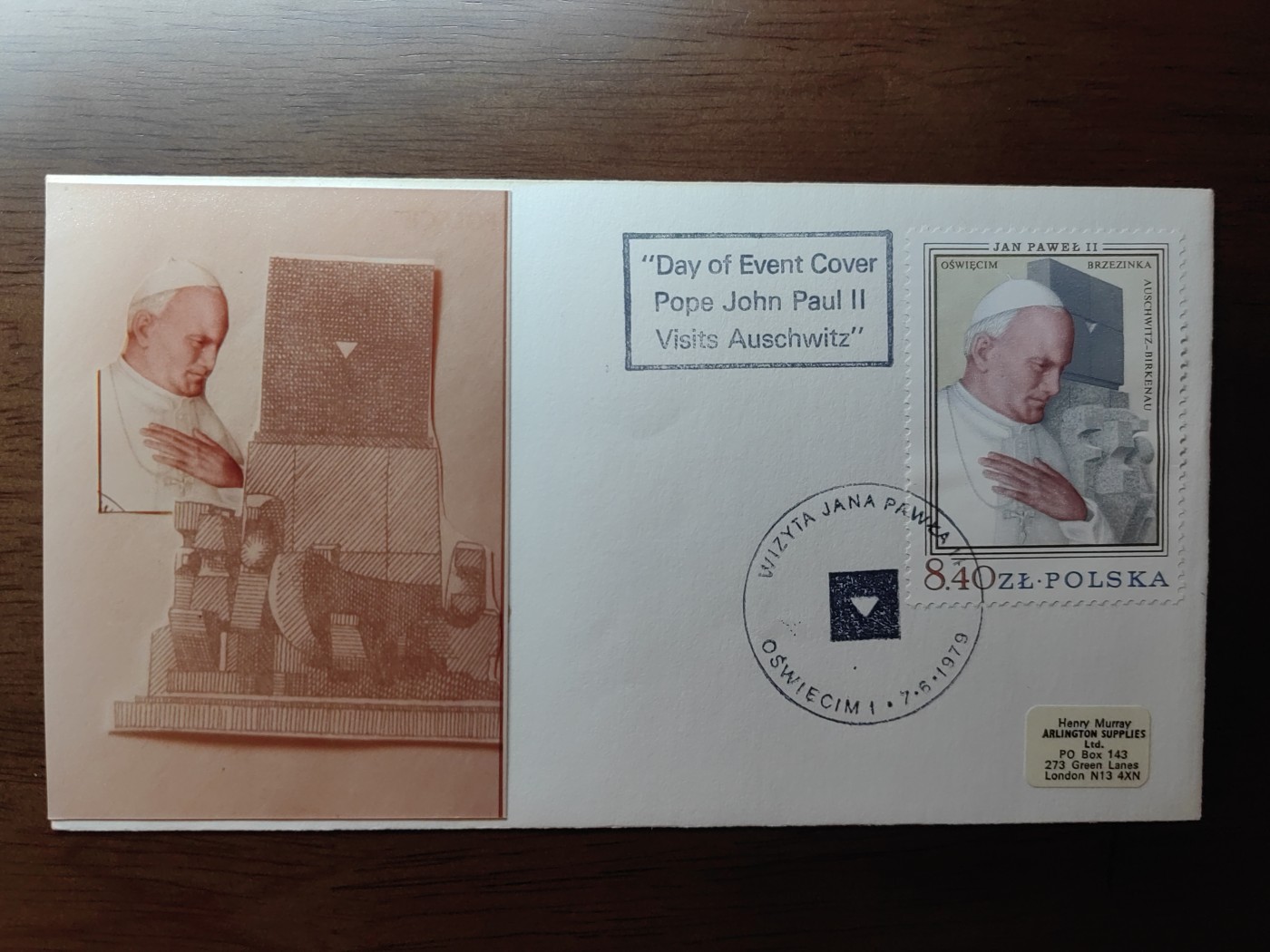 多国精美纪念封＆首日封第⑩场（0元起拍来捡漏） 波兰1979 教皇保罗二世来访 