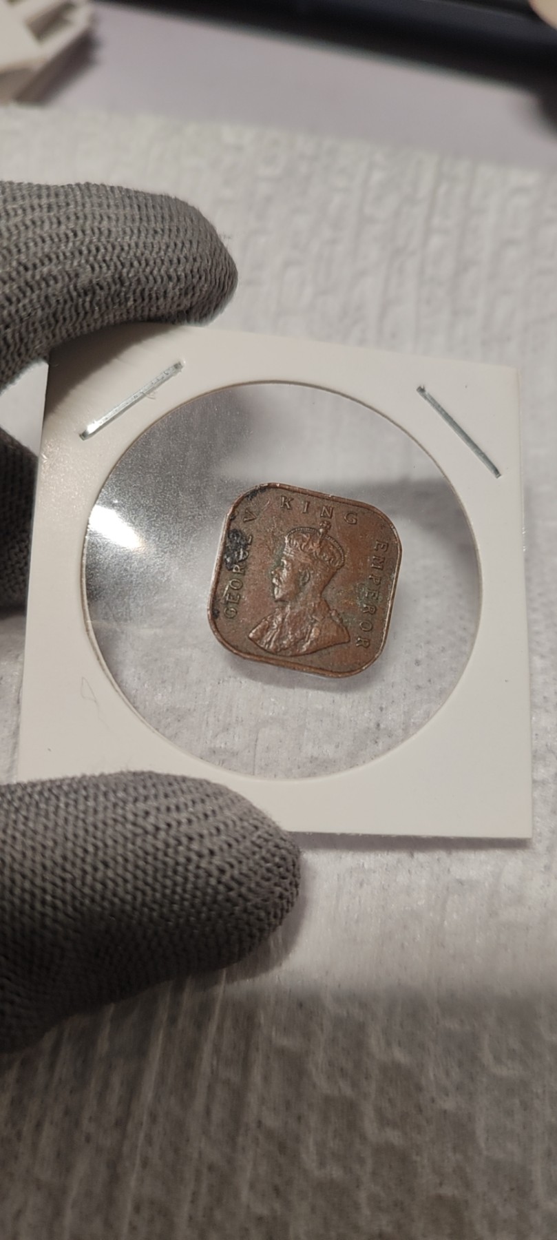 FCO-1-散币 乔治五世英属海峡1/2分1932年
